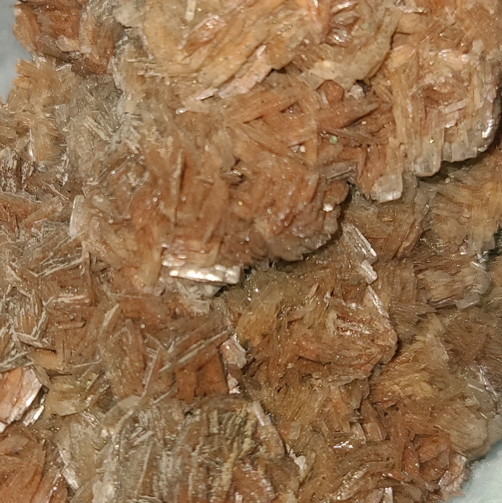 Rust Color Barite Roses On Yellow Fluorite - Picture 3 of 9
